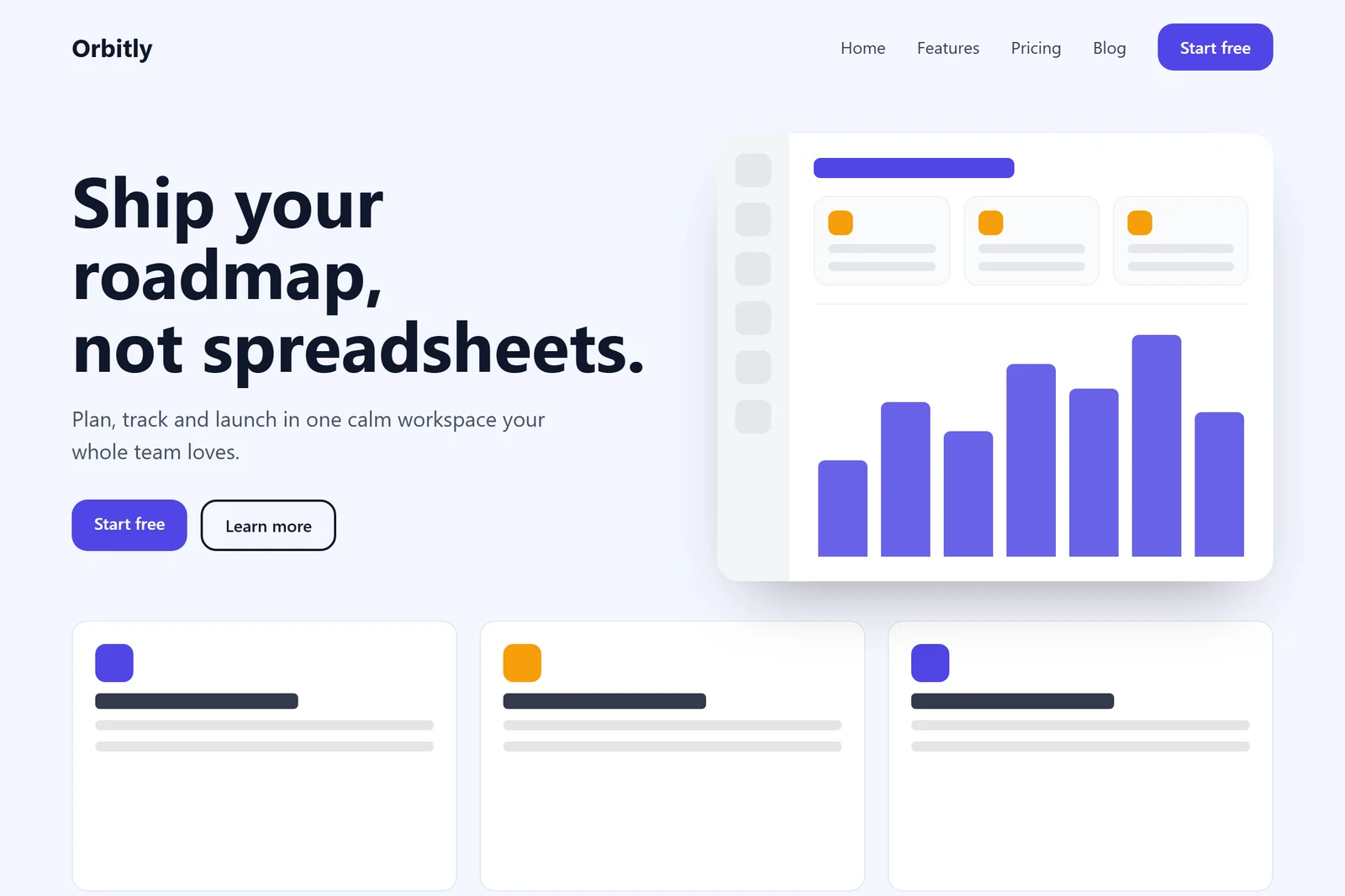 Preview of the Software & SaaS starter site